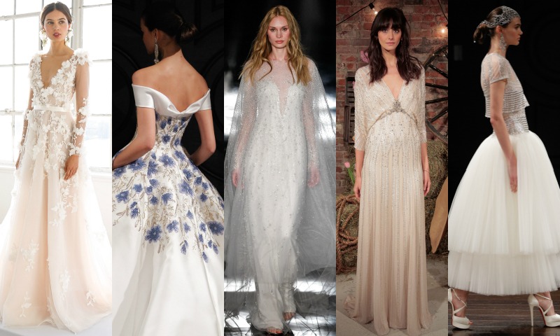 Cuatro tipos de lencería para cuatro vestidos de novia diferentes