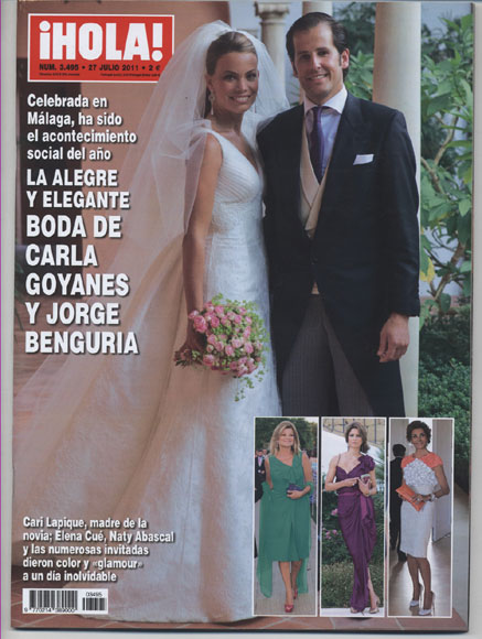 Esta semana en ¡Hola!: La alegre y elegante boda de Carla Goyanes y Jorge Benguría en Málaga