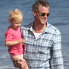 Eric Dane y Balthazar Getty, dos atractivos papás en Malibú