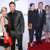 Liam Hemsworth, con Miley Cyrus, y Harrison Ford, en familia, dos atractivos de Hollywood de estreno