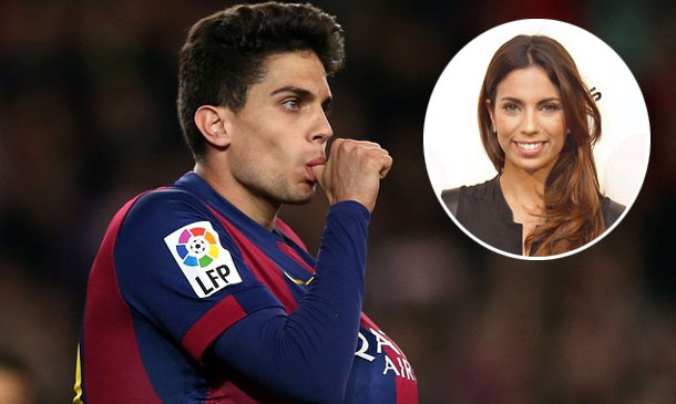 El primer regalo de Marc Bartra a su hija