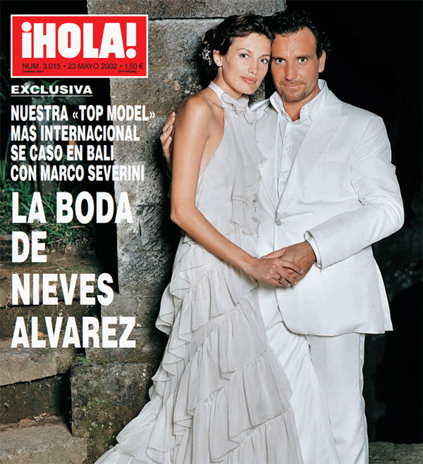 Así te contamos en ¡HOLA! la exótica boda de Nieves Álvarez y Marco Severini