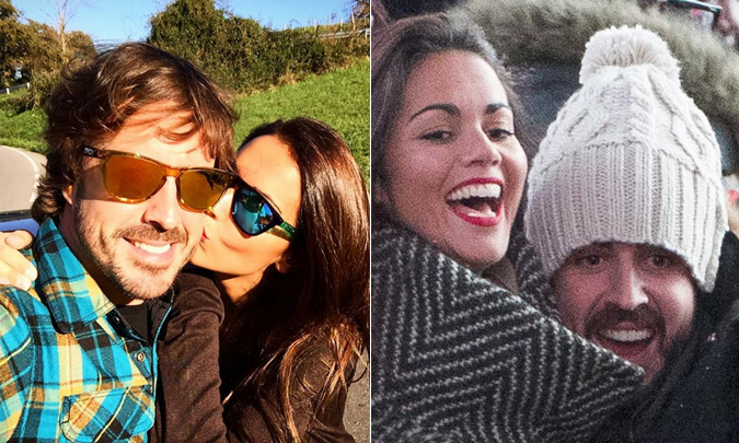 Fernando Alonso y Lara Álvarez celebran su primer año juntos