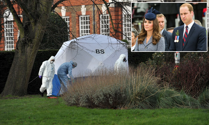 Trágico suceso frente a la casa de los Duques de Cambridge