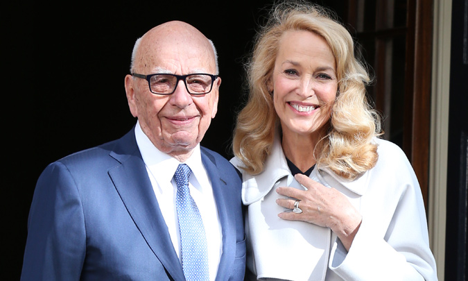 Rupert Murdoch y Jerry Hall ya son marido y mujer