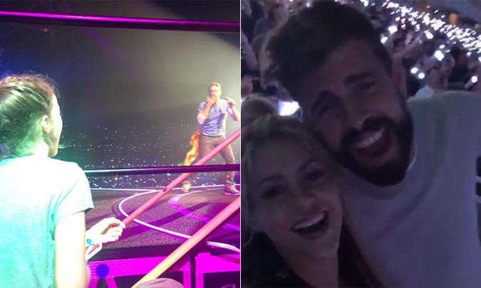 Gwyneth Paltrow y su hija entre bambalinas, Shakira y Piqué cantando a pleno pulmón…. Coldplay cautiva en Barcelona