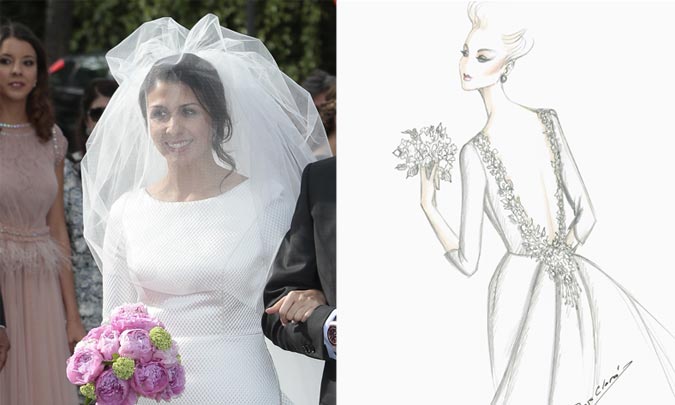 Los detalles del vestido de novia y las joyas de Sara Verdasco