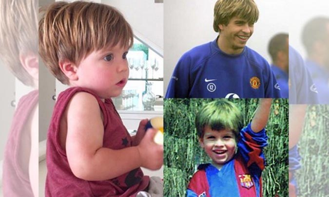 ¡Idéntico a papá! El impresionante parecido de Gerard Piqué y su hijo Sasha