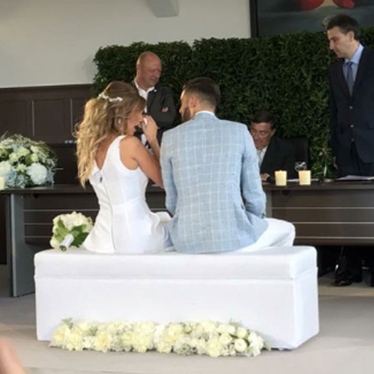¡Nueva boda de futbolista! El jugador del Atlético de Madrid Yannick Carrasco se casa con la ex Miss Bélgica Noémie Happart
