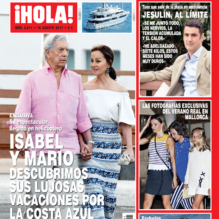 Exclusiva en ¡HOLA!: Isabel Preysler y Mario Vargas Llosa, descubrimos sus vacaciones por la Costa Azul