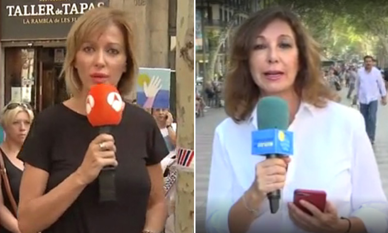 Susanna Griso y Ana Rosa Quintana suspenden sus vacaciones para cubrir los atentados de Barcelona