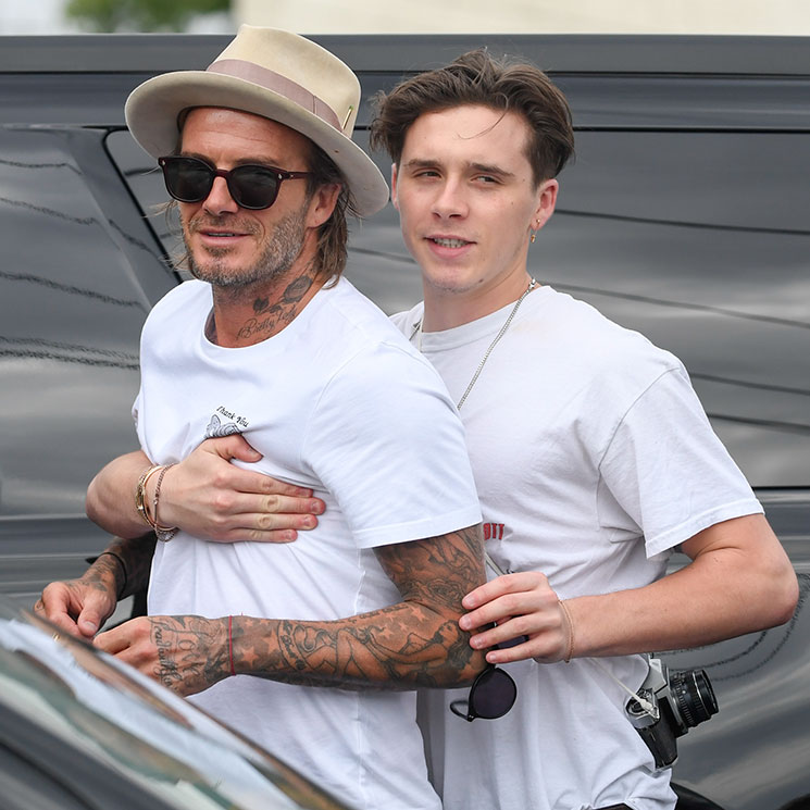 David Beckham guía a su hijo Brooklyn en sus primeros pasos por Nueva York