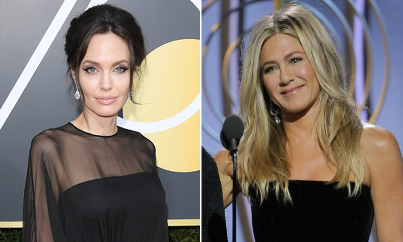 El reencuentro de Jennifer Aniston y Angelina Jolie