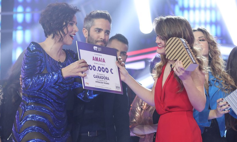 Resultado de imagen de fotos amaia ot en la final