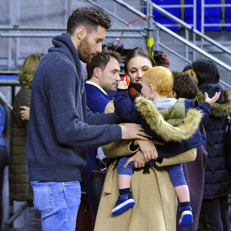 Alan, hijo de Helen Lindes, un simpático 'terremoto' en la cancha de baloncesto