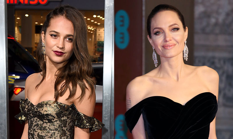 Angelina Jolie vs. Alicia Vikander como Lara Croft