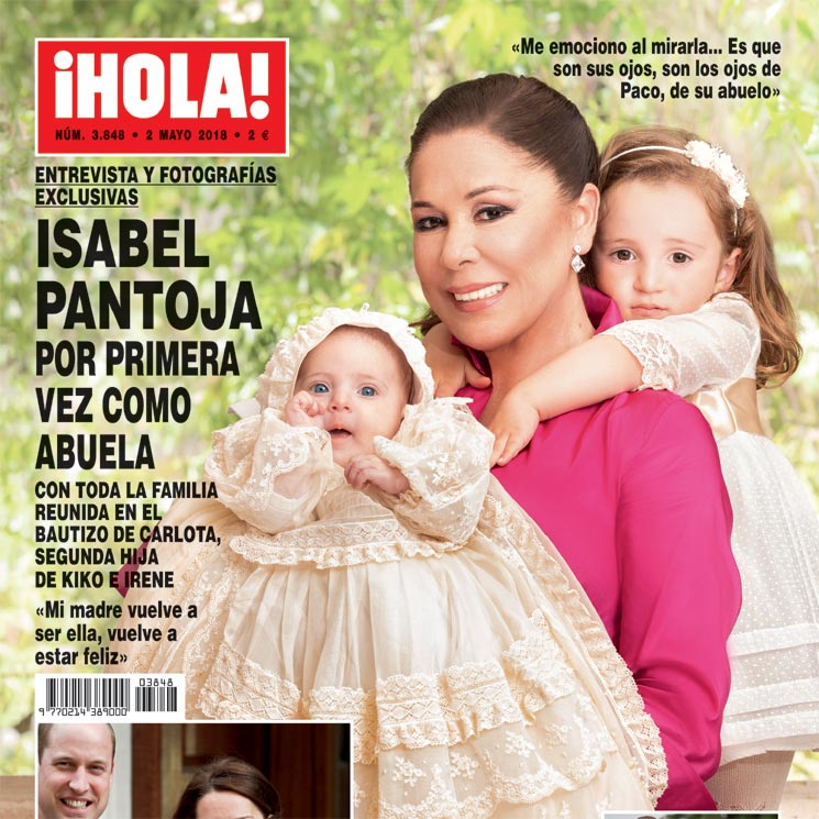 Entrevista y fotografías exclusivas en ¡HOLA!, Isabel Pantoja, por primera vez como abuela
