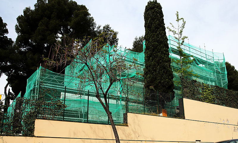 La antigua casa en Pedralbes de la Infanta Cristina e Iñaki Urdangarin en obras tras adquirirla un nuevo propietario