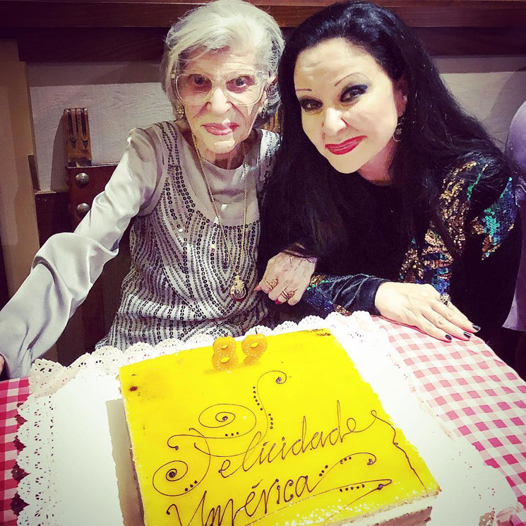 Alaska celebra los 89 años 'muy bien vividos' de su madre 