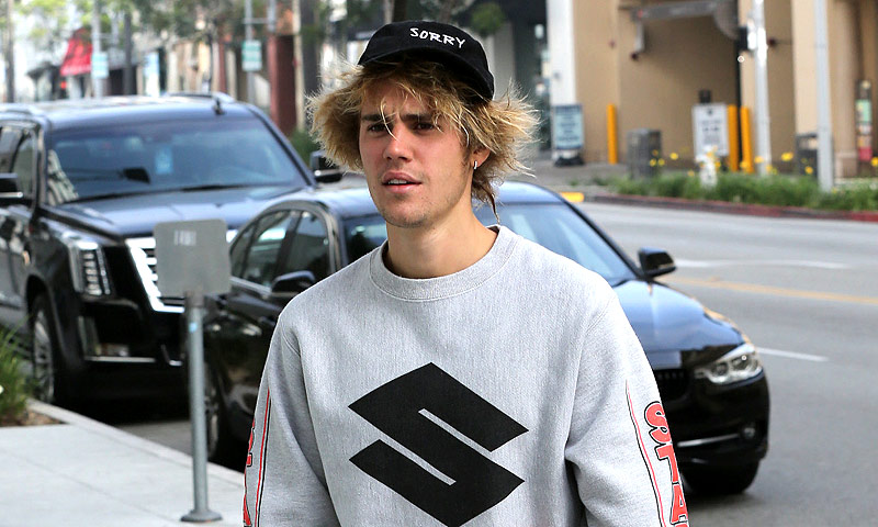Justin Bieber por la calle
