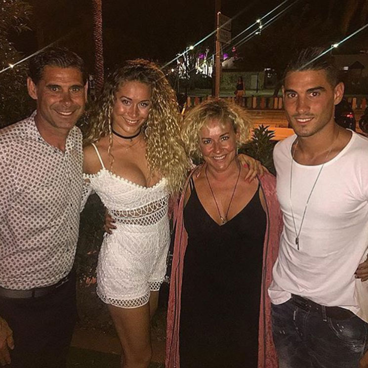 El máximo apoyo de Fernando Hierro, sus hijos 'influencer' Claudia y Álvaro Ruiz 