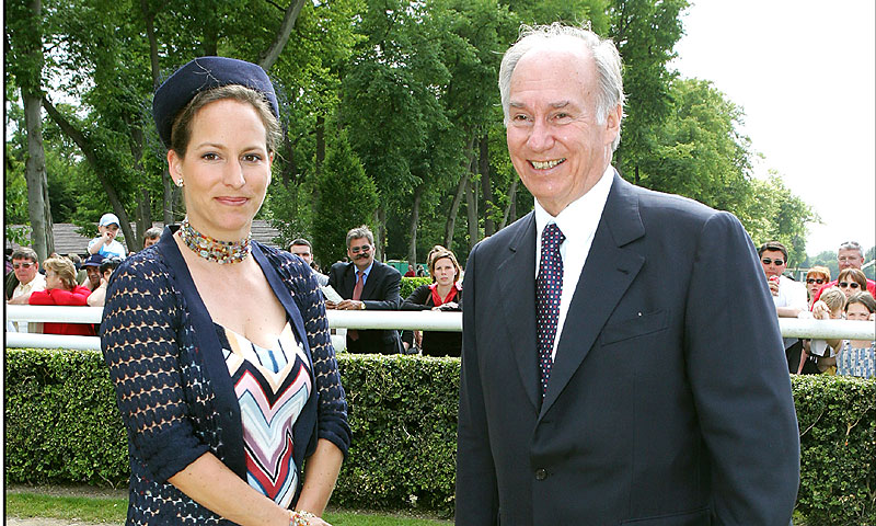 Aga Khan con su hija Zara