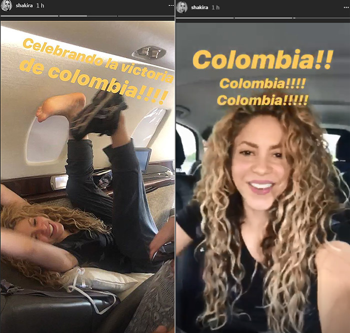 shakira apoya a colombia