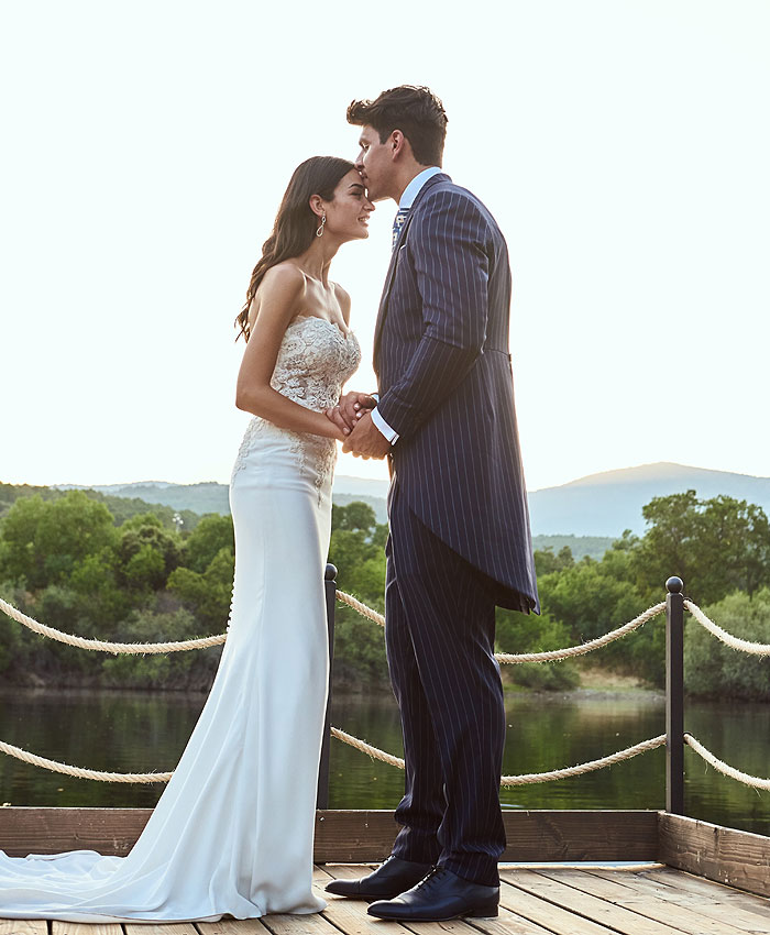 Todos los detalles del vestido de novia que lucio Estela Grande en su boda con Diego Matamoros