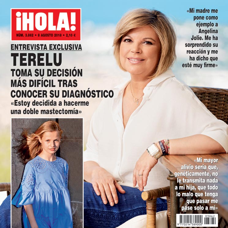 Exclusiva en ¡HOLA!, Terelu Campos desvela su diagnóstico y la decisión más difícil de su vida: 'Estoy decidida a hacerme una doble mastectomía'