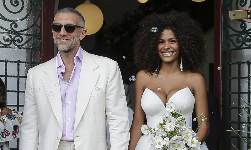 Boda de Vincent Cassel y Tina Kunakey