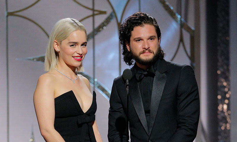 emilia clarke kit harington juego tronos