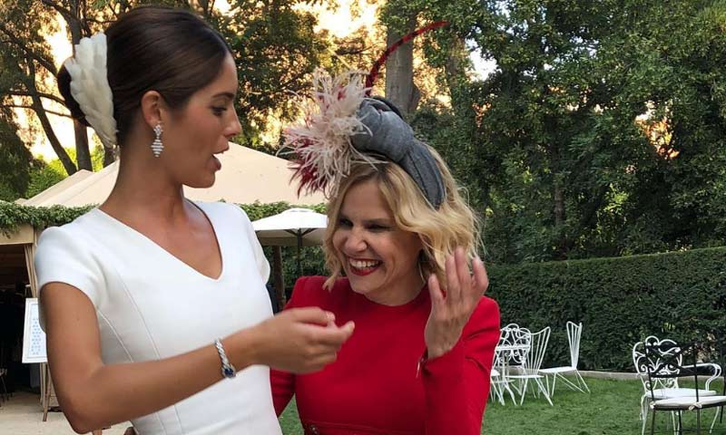 Eugenia Martínez de Irujo y Sofía Palazuelo en la boda de Fernando Fitz-James Stuart