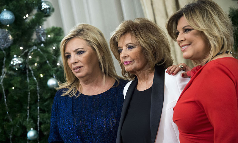 Terelu Campos, María Teresa Campos y Carmen Borrego