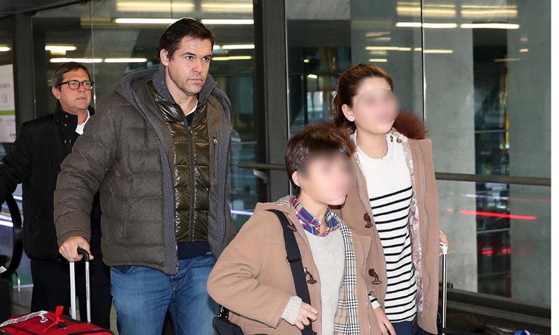 Luis Alfonso de Borbón con sus hijos