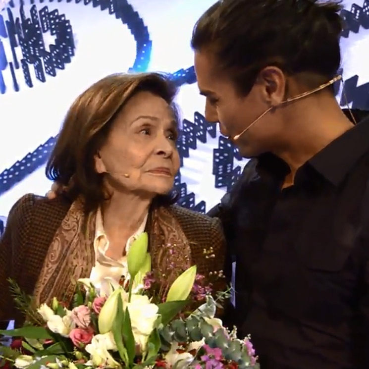 Beatriz Arrastia, madre de Isabel Preysler, sorprendida por sus nietos en su primera aparición televisiva