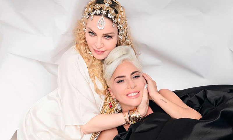 Lady Gaga en la fiesta Vanity Fair tras ganar el Oscar