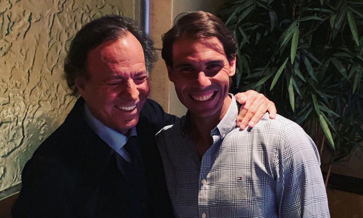 Rafa Nadal se reencuentra con su gran amigo Julio Iglesias