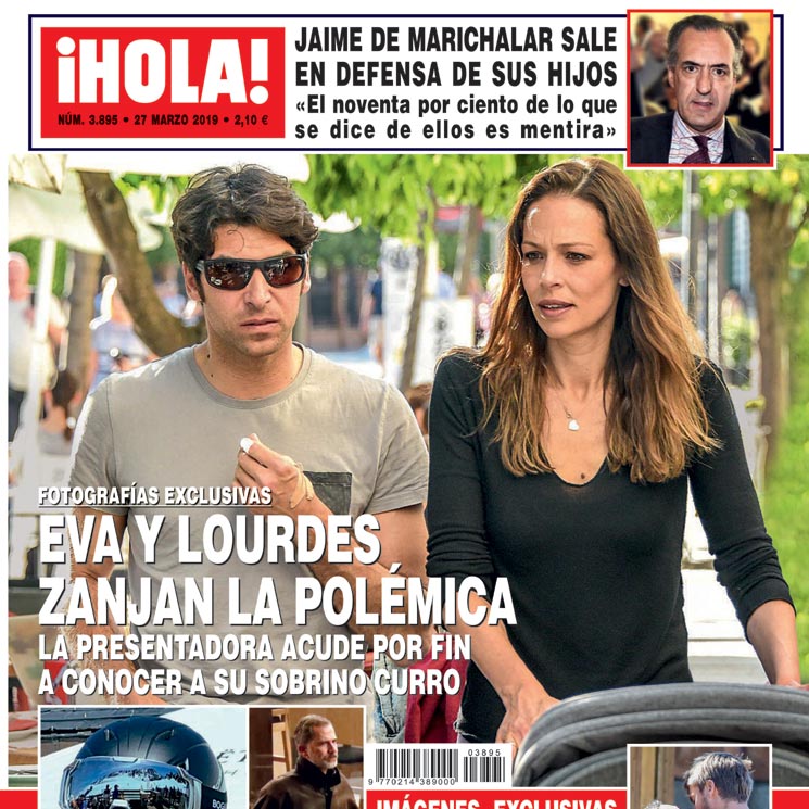 Fotografías exclusivas en ¡HOLA!, Eva y Lourdes zanjan la polémica