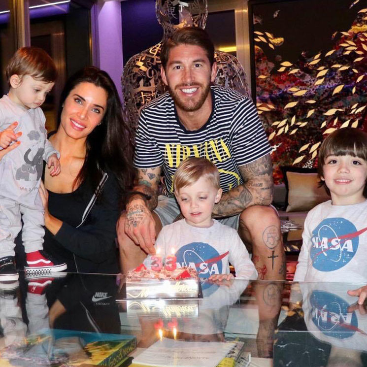 Por fin en familia: Así han celebrado Pilar Rubio y sus hijos el 33 cumpleaños de Sergio Ramos