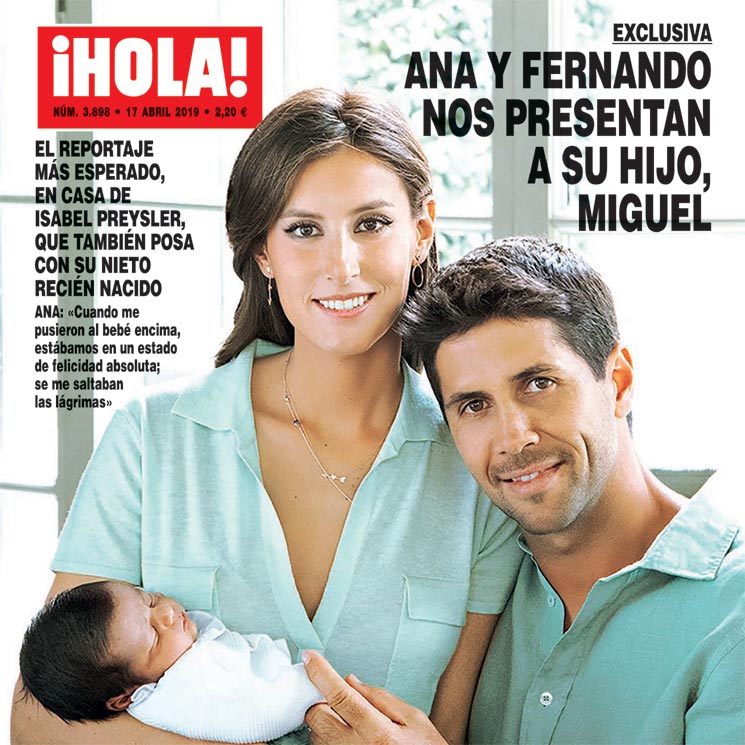 Exclusiva en ¡HOLA!, Ana Boyer y Fernando Verdasco nos presentan a su hijo, Miguel