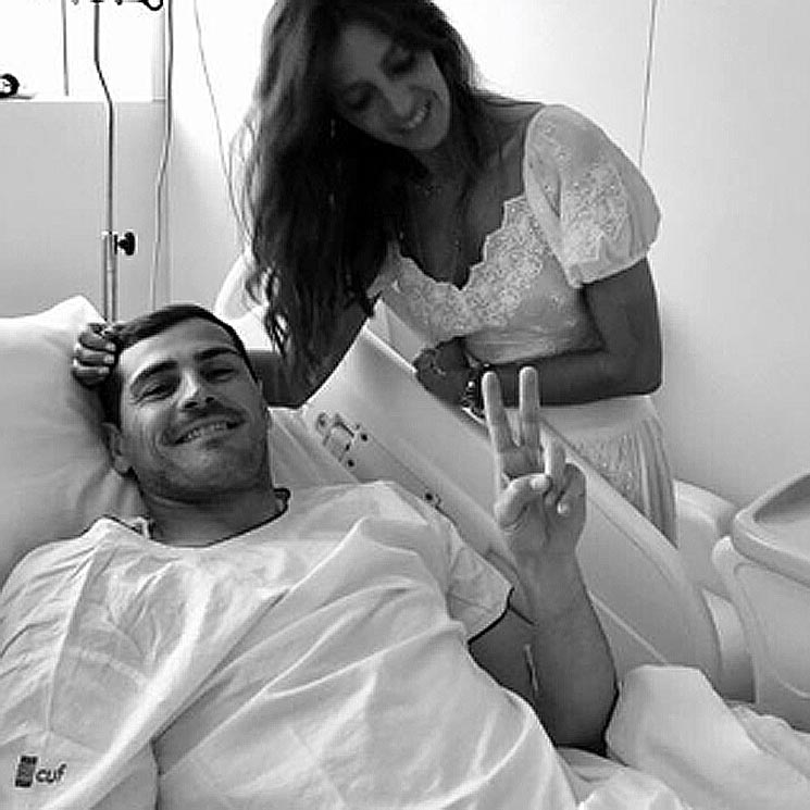 Sara Carbonero comparte una imagen con Iker Casillas desde el hospital