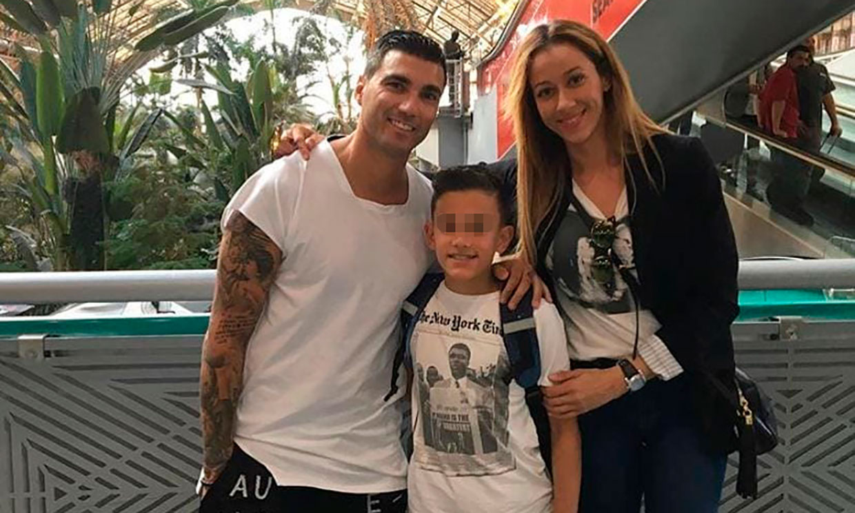 Ana López, José Antonio Reyes y su hijo