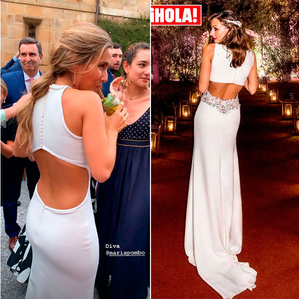 Boda Maria Pombo La Conexion Entre Su Look Y El Segundo Vestido De Novia De Eva Gonzalez