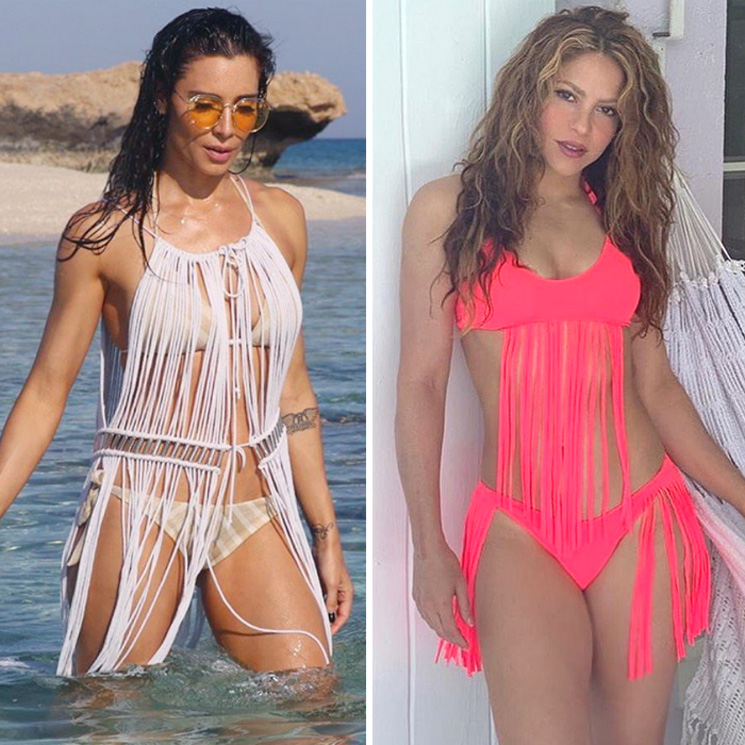 Pilar Rubio y Shakira comparten estilo para ir a la playa