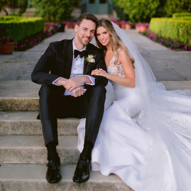 Pau Gasol y Cat McDonnell comparten la primera fotografía de su boda