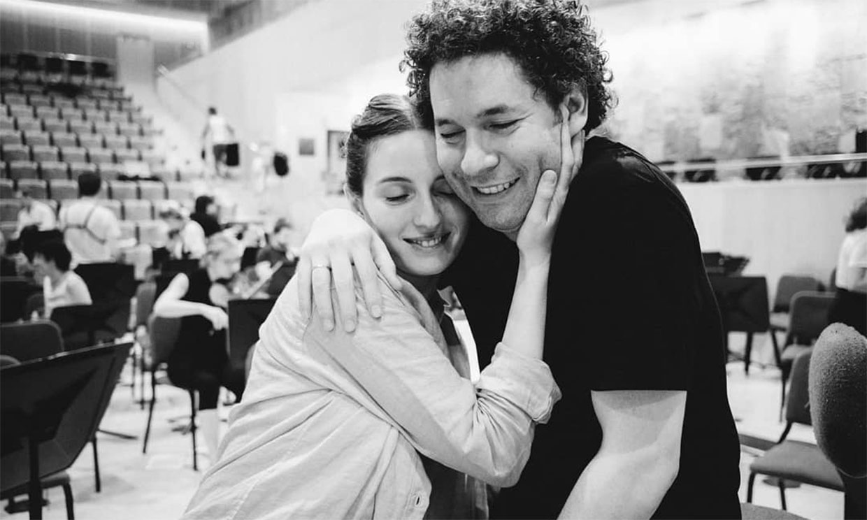 María Valverde y Gustavo Dudamel