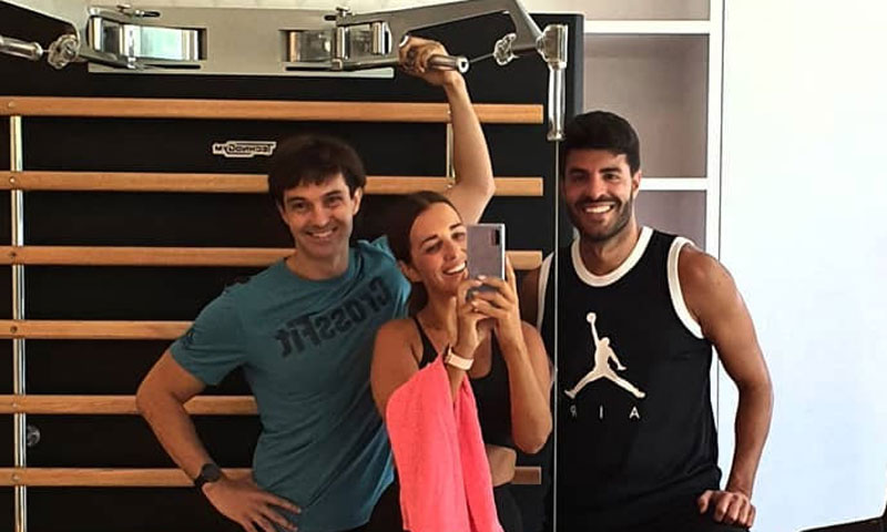 ¡Vuelta al cole! Paula Echevarría y Miguel Torres, ahora compañeros de 'gym'