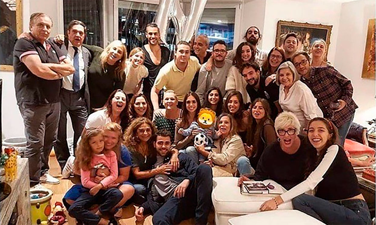 Elena Furiase en el cumple de su hijo