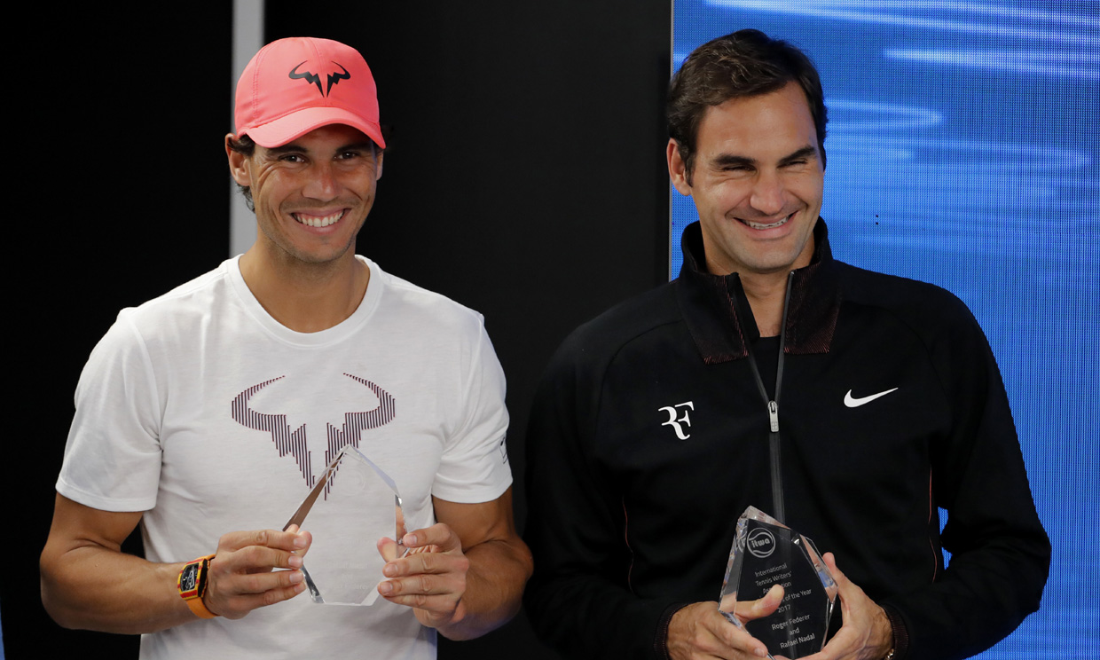 Rafael Nadal y Roger Federer