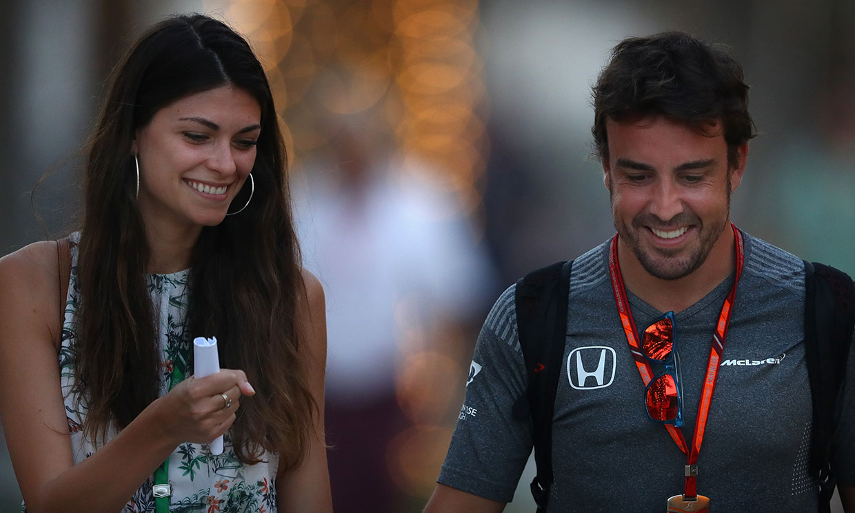 Fernando Alonso y Linda Morselli